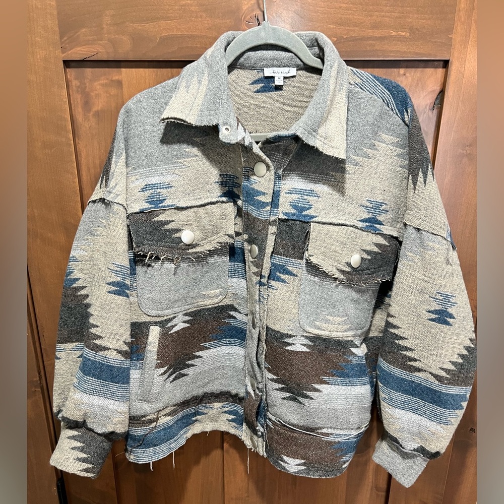 White Birch Oversized Jacket Size Medium